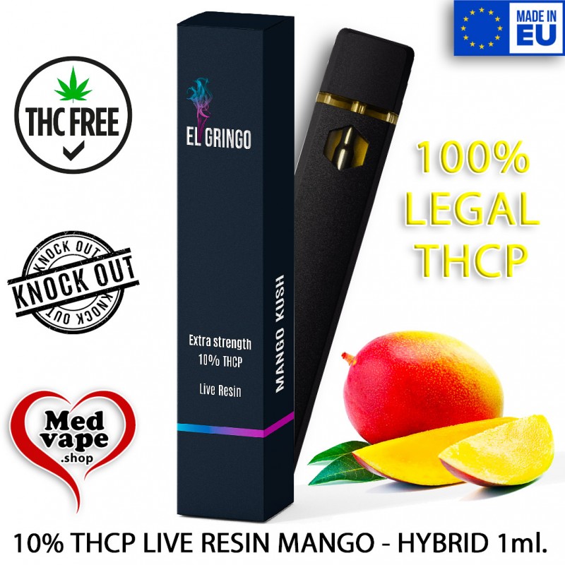 THCP VAPE MANGO KUSH LIVE RESIN - EL GRINGO THCP - THC